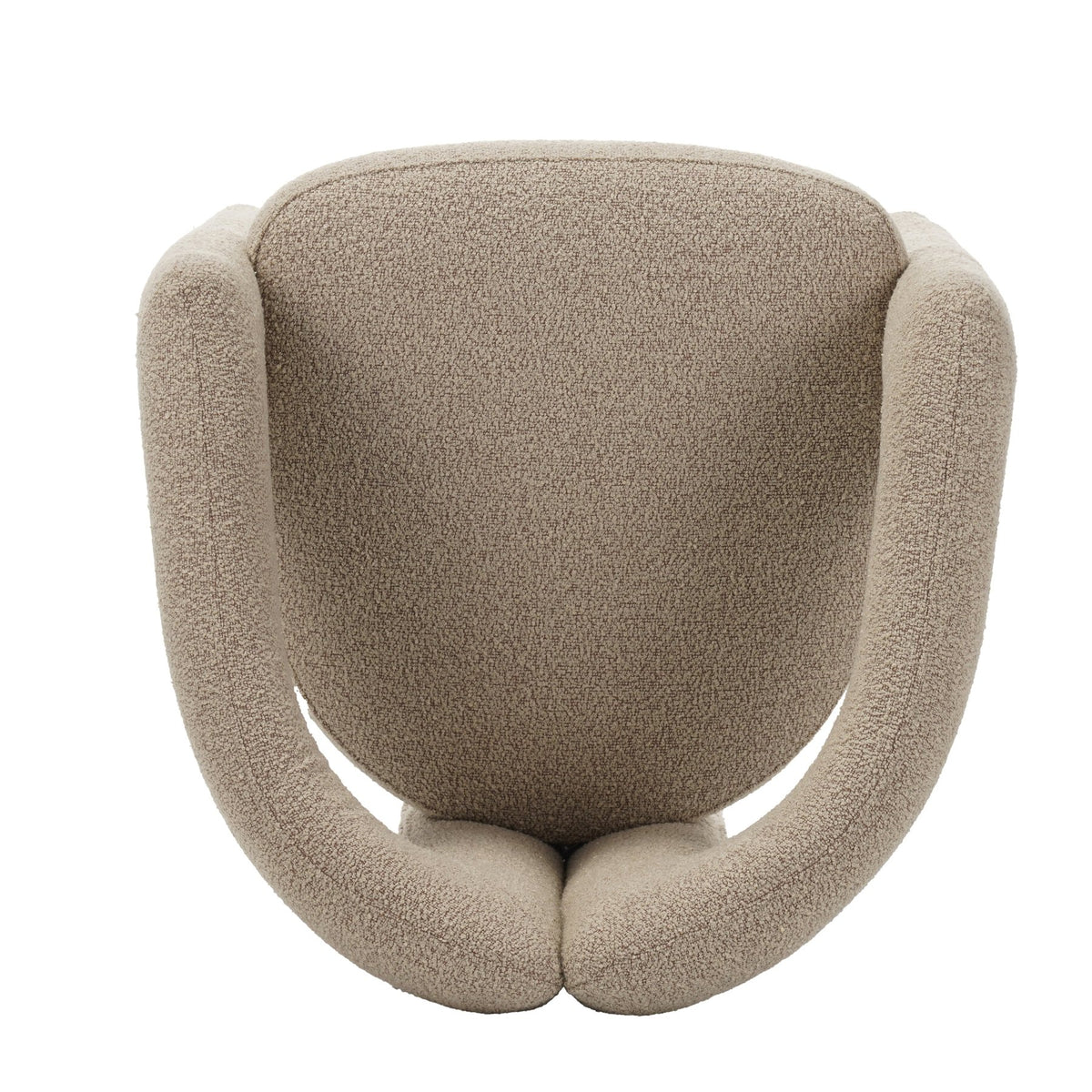 Dining room chairs - Design Dining room chair Sand color Bouclé Maro - Full Fabric - Dimehouse