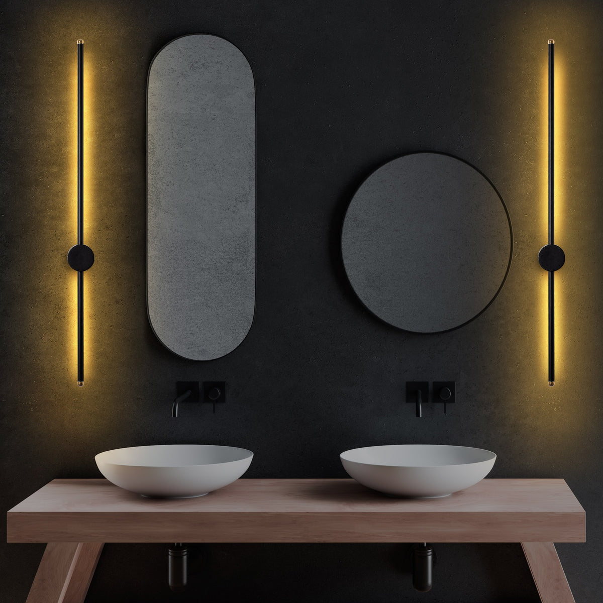 Wall lamps - Wall lamp Black Metal Vortex - Dimehouse