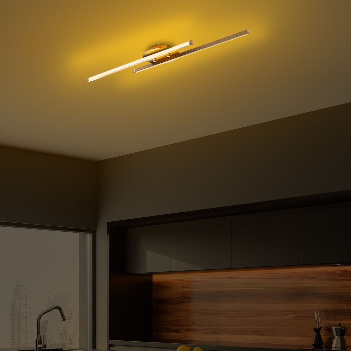 Ceiling lamps - Ceiling lamp Gold Metal Hawk - Dimehouse