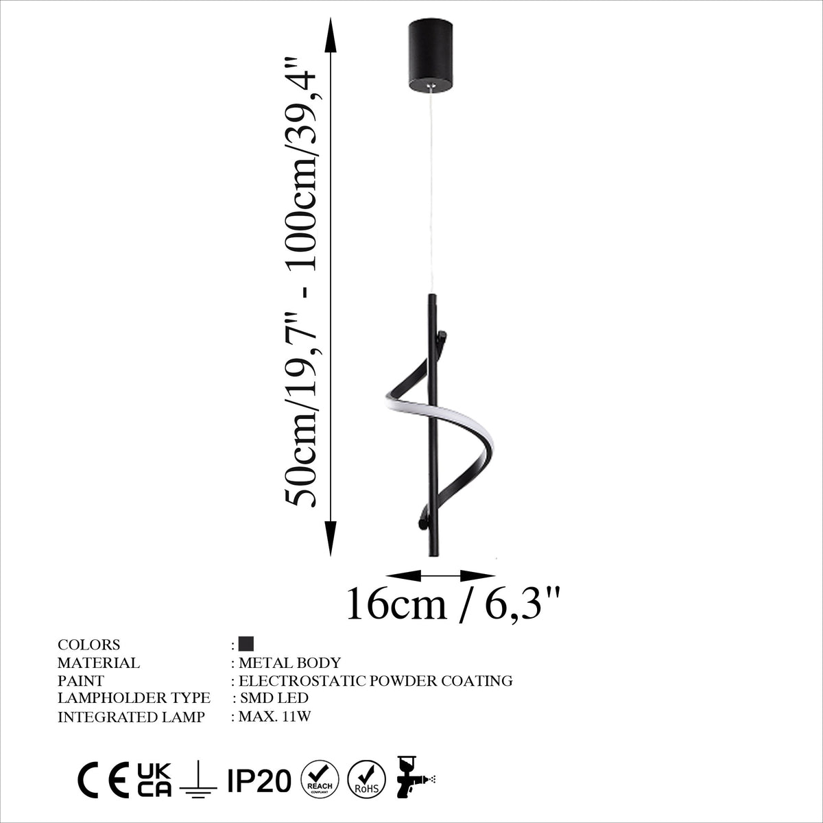 Hanging lamps - Hanging lamp Black Metal Opulent - Dimehouse