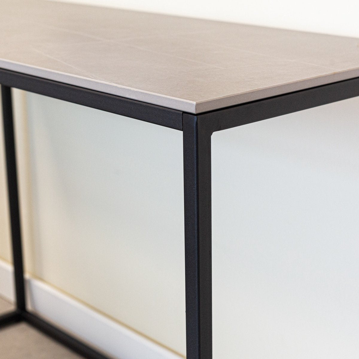 Dressing tables - Dressing table Fien Gray Marble Look 100x40 cm - Dimehouse