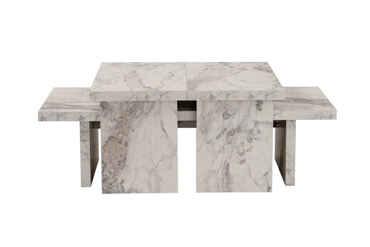 Coffee tables - Coffee table Marble look Melamine Rebellion - Dimehouse