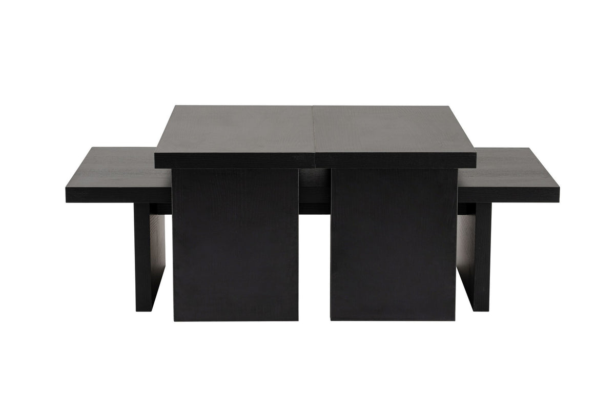 Coffee tables - Coffee table Black Melamine Rebellion - Dimehouse