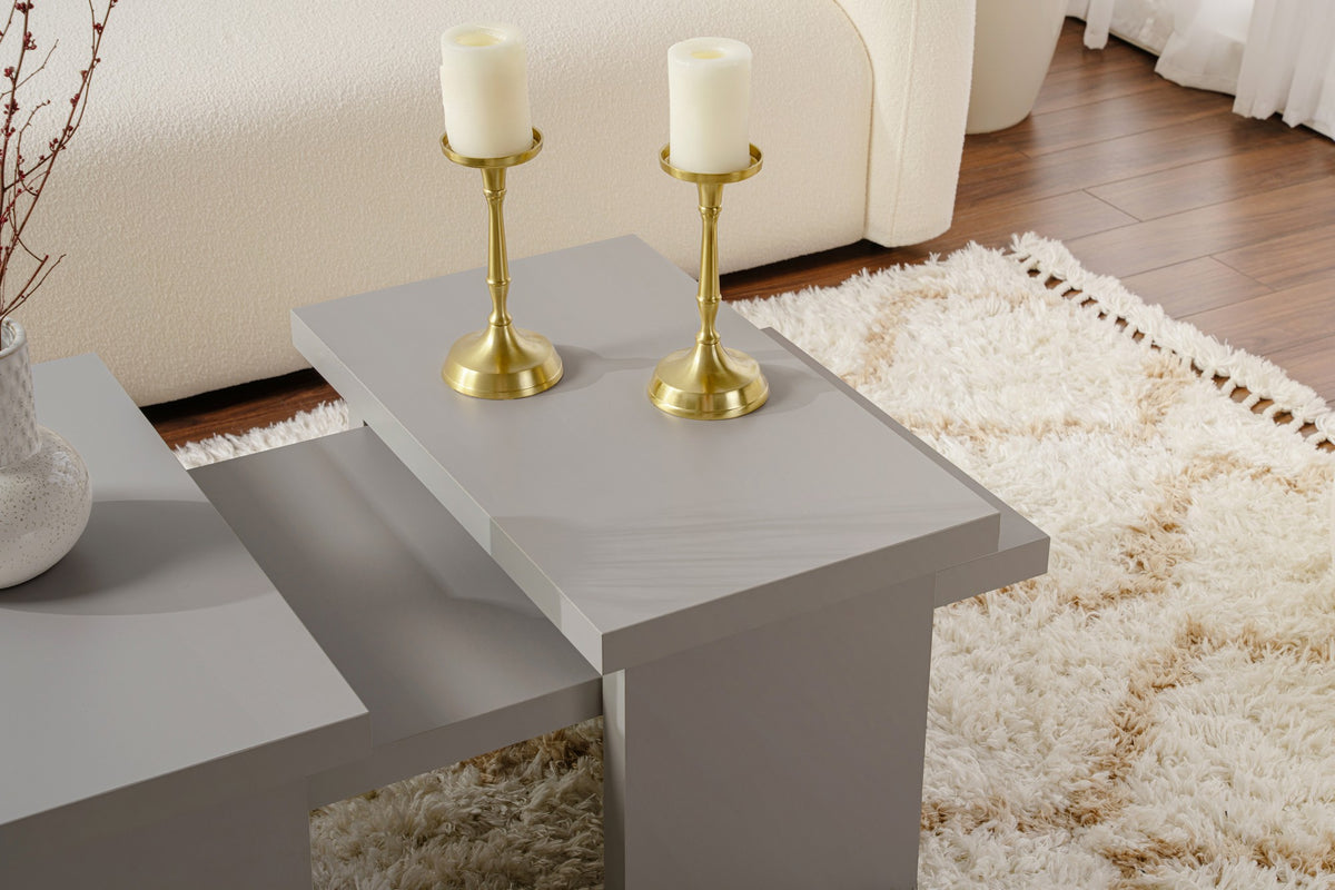Coffee tables - Coffee table Gray Melamine Rebellion - Dimehouse