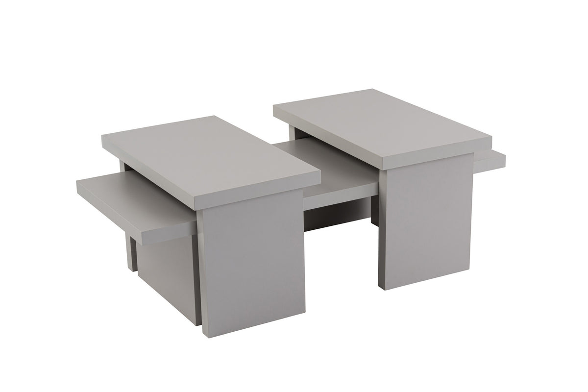 Coffee tables - Coffee table Gray Melamine Rebellion - Dimehouse