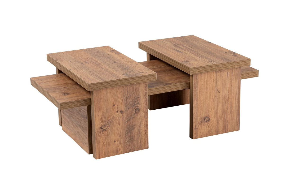 Coffee tables - Coffee table Natural Pine Look Melamine Rebellion - Dimehouse