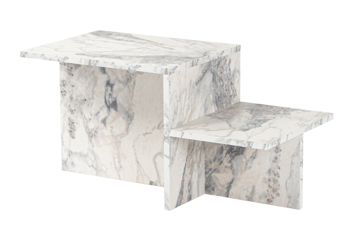 Coffee tables - Coffee table Marble Melamine - 80 x 40 cm - Eterna - Dimehouse