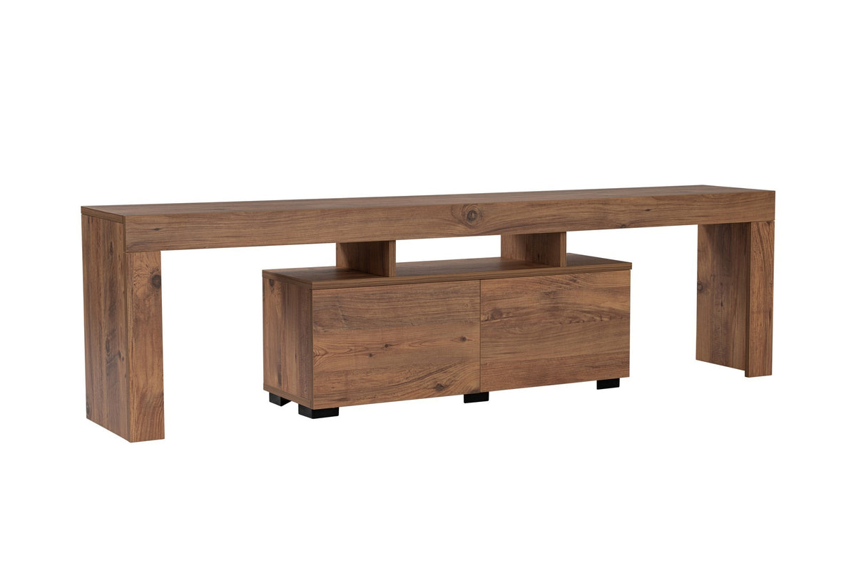 TV Furniture - TV Furniture Natural Melamine Vertex 50x180x31.3 cm - Dimehouse