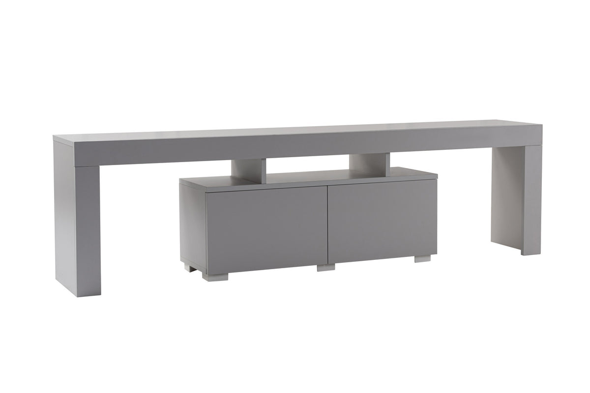 TV Furniture - TV Furniture Gray Melamine Vertex 50x180x31.3 cm - Dimehouse