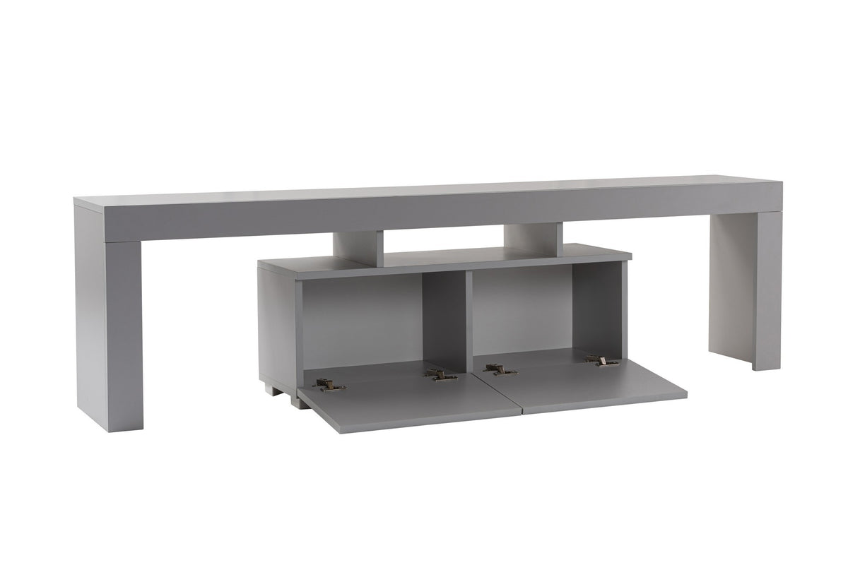 TV Furniture - TV Furniture Gray Melamine Vertex 50x180x31.3 cm - Dimehouse