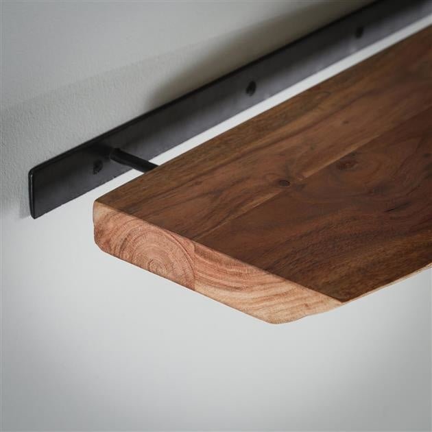 Wall shelf Durris DH Interior Acacia LxWxH 93x22x7 Acacia wood Atmospheric photo detail