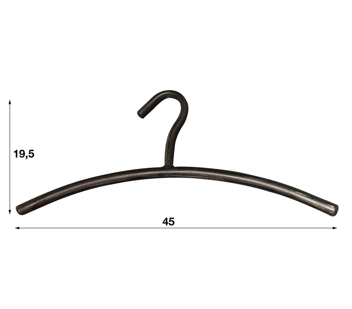 Coat Racks - Wardrobe Hanger Set of 6 Metal Black - Dimehouse