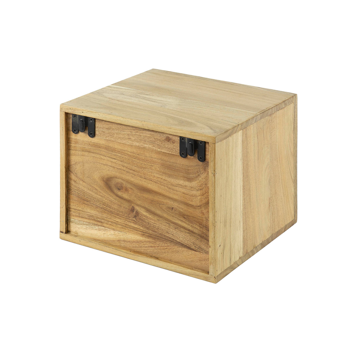 Bedside Tables - Floating Bedside Table Acacia Wood Nova with 1 Drawer - 30x25x29 cm - Dimehouse