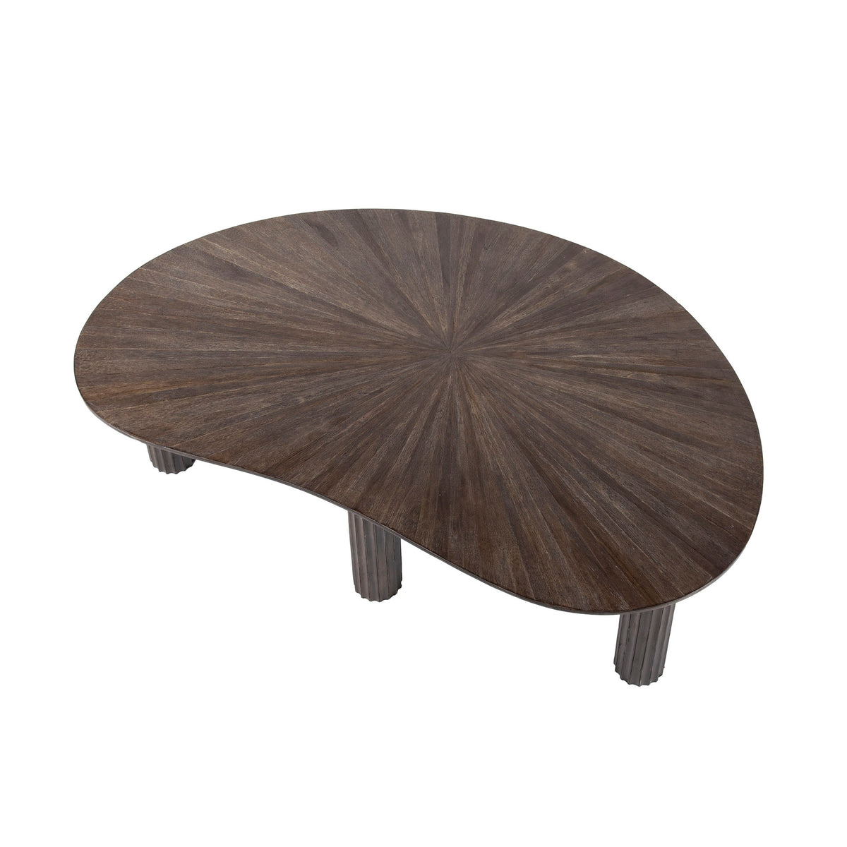 Coffee tables - Coffee table Myla Organic Teak Wood Brown 110 cm - Japandi - Dimehouse