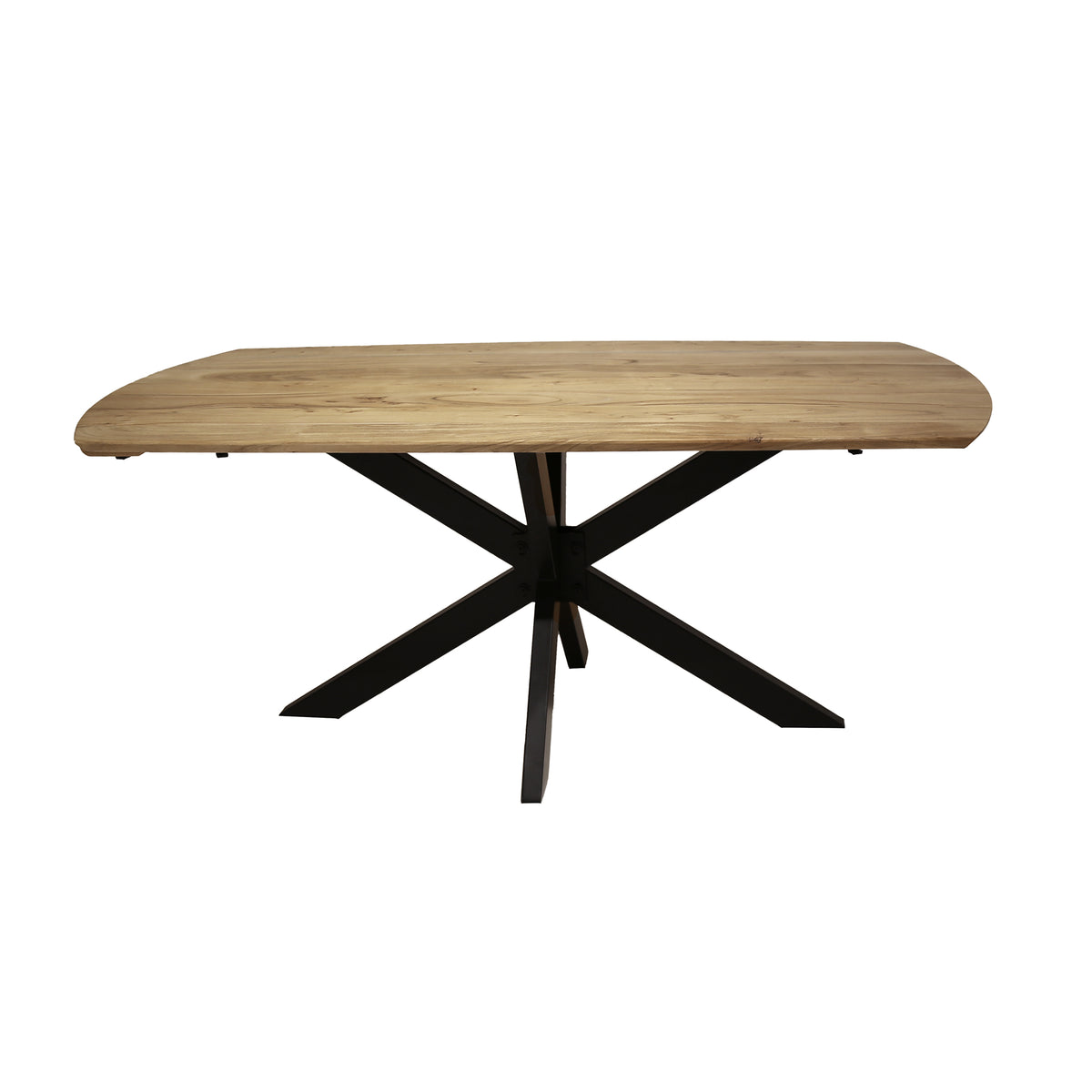 Dining tables - Extendable Dining Table Mack Danish Oval Acacia Wood 175 - 275x90 cm - Dimehouse