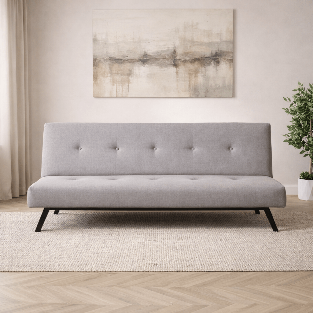 Sofa beds - Sofa bed Gray Fabric 3 - Seater - 180 cm - Without armrests - Zoly - Dimehouse