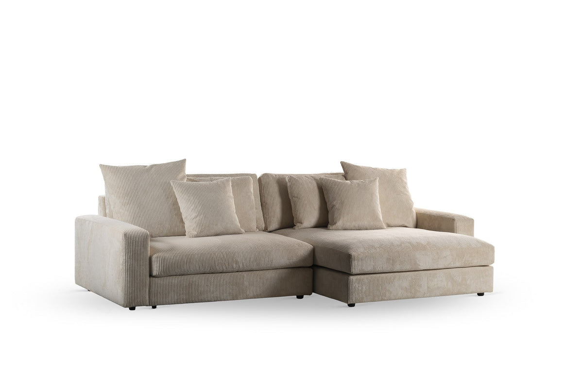 Sofa Kaia DH Interior Beige White photo diagonal front view