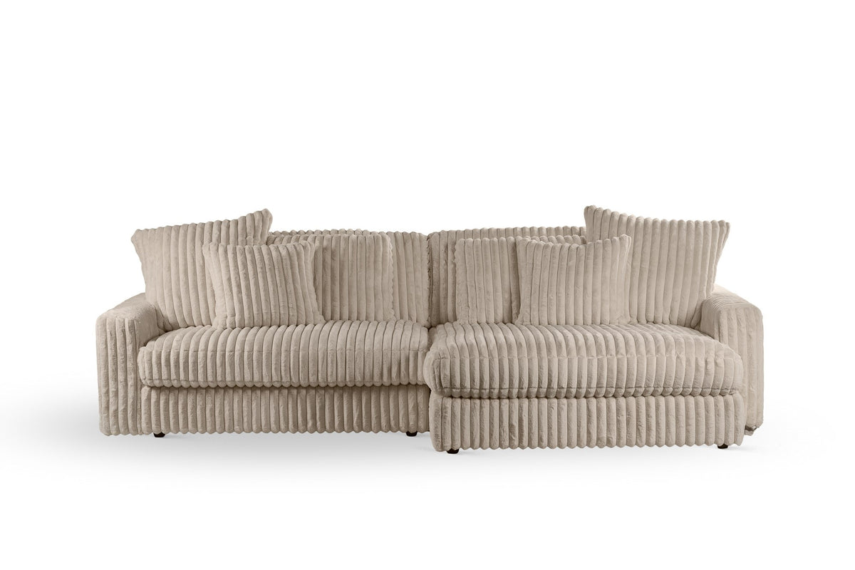 Sofa Nia DH Interior Beige White photo front view