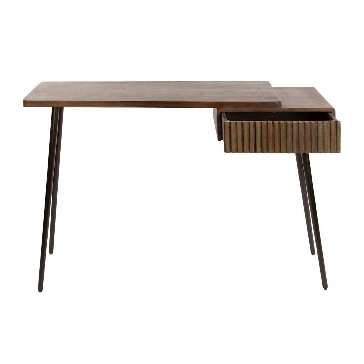Dressing tables - Dressing table Elin Solid Acacia Drift Brown 120 cm - Dimehouse