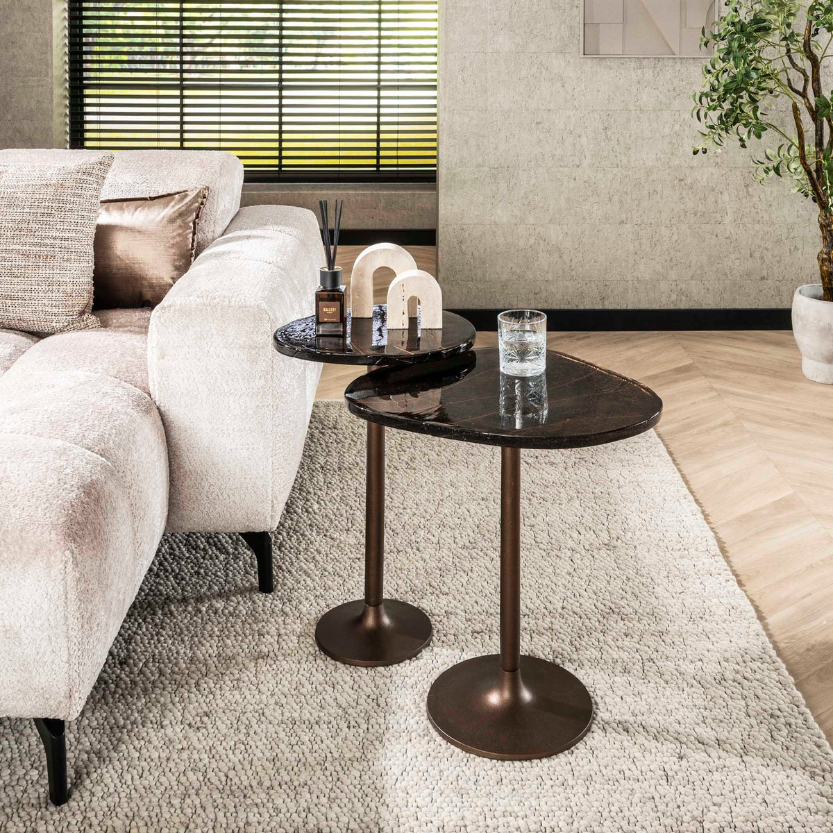 Side tables - Side table Aurum Antique Copper 60 cm - Dimehouse