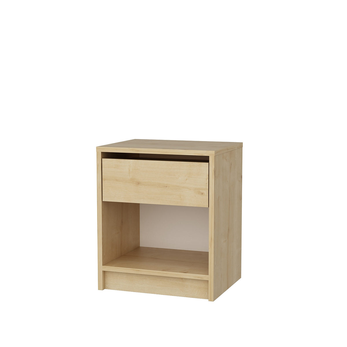 Sheridan bedside table in oak look 44.6 cm Melamine finished furniture panel