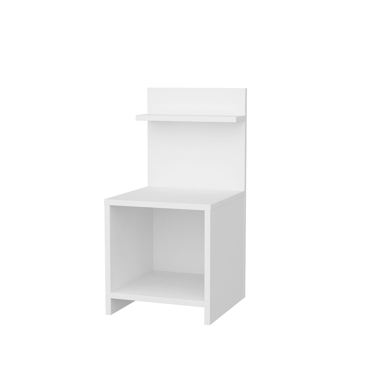 Ullman bedside table white 35.6 x 37.4 x 72 cm Melamine coated wood composite