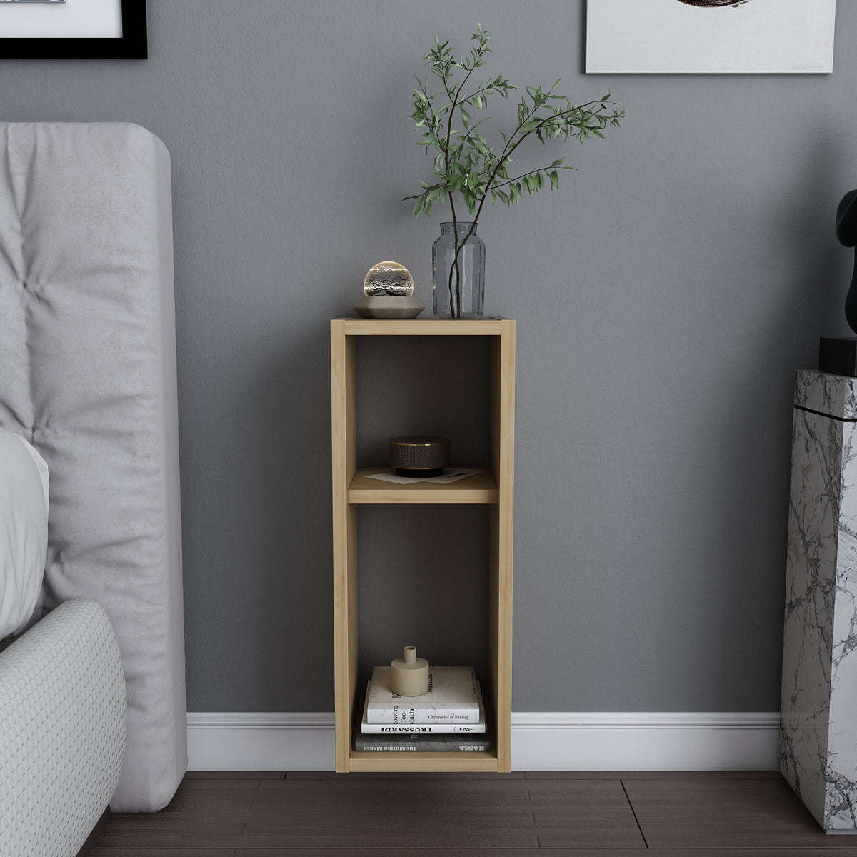 Sault wall rack oak look 59.6 cm Melamine coated wood composite