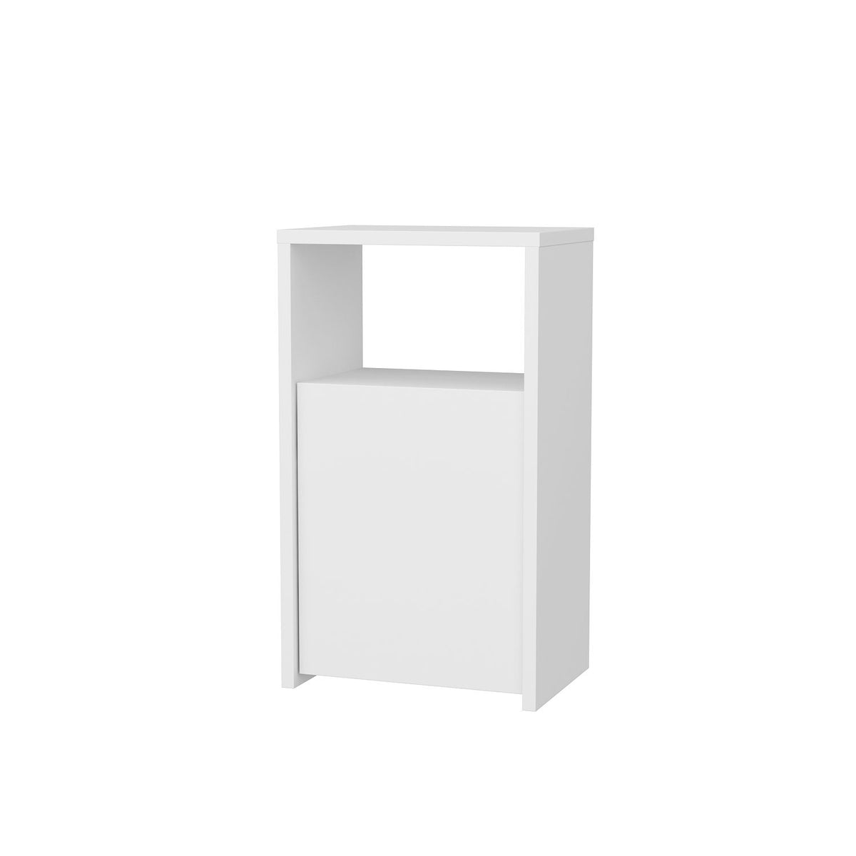 Carlin bedside table white 36 cm Melamine coated wood composite