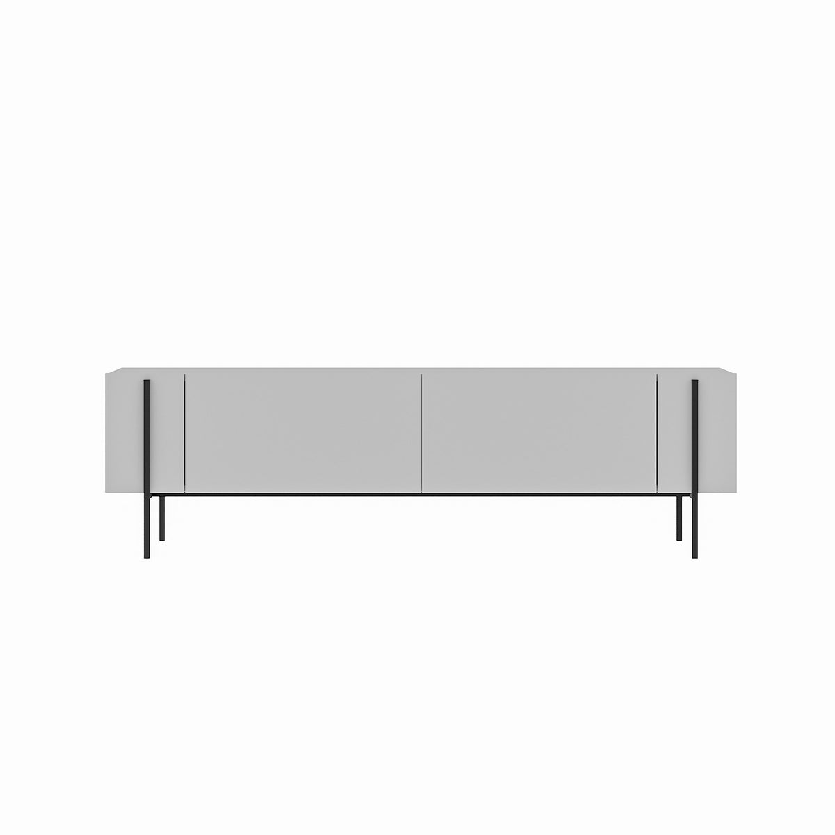 Herman TV cabinet white 160 cm Melamine wood composite