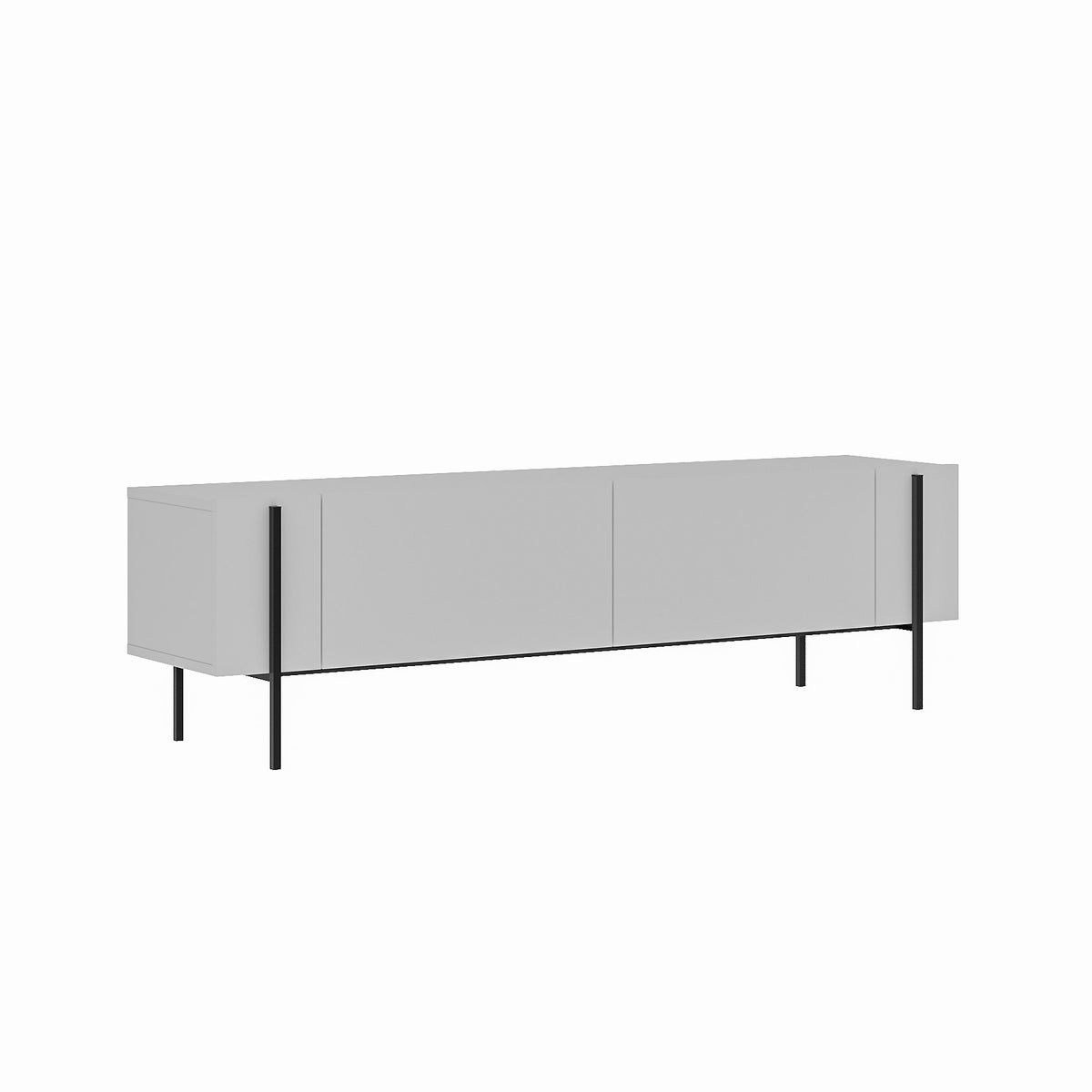 Herman TV cabinet white 160 cm Melamine wood composite