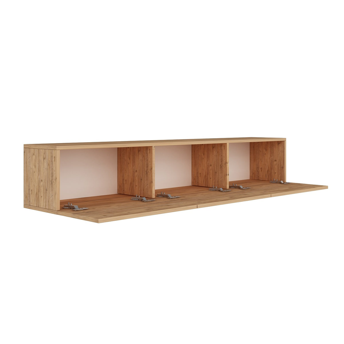West TV cabinet Atlantic pine 150 cm Melamine-faced wood composite
