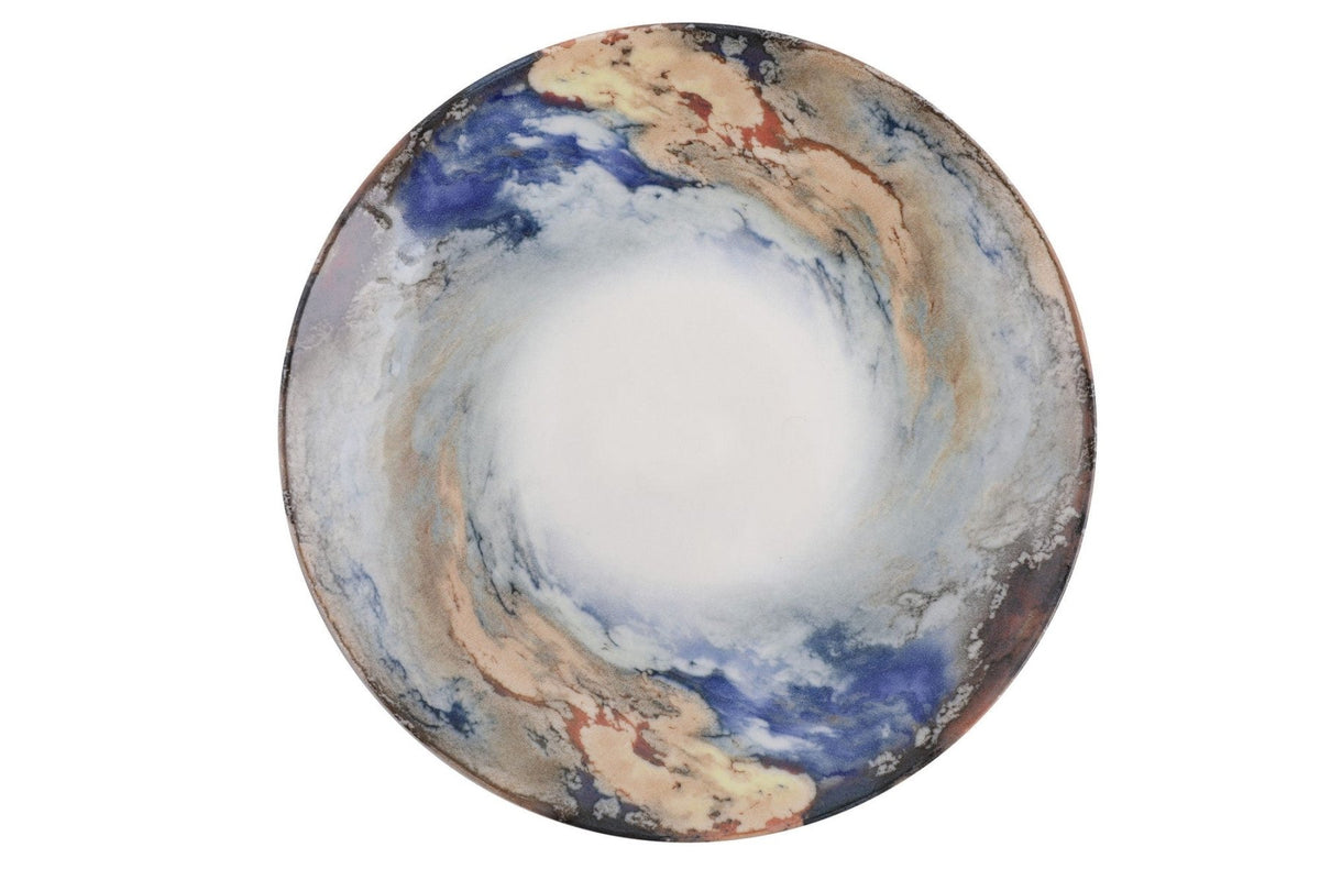 GBSATN24KY4101615 White Blue Gold 100% PORCELAIN
