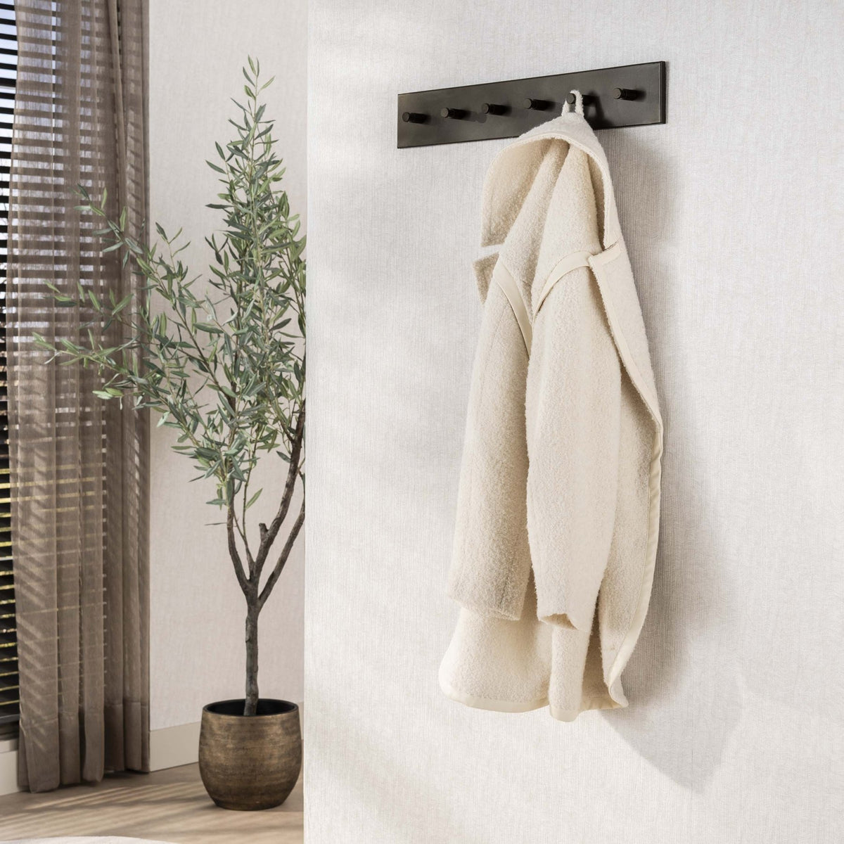 Coat racks - Coat rack Aria 6 hooks Black Bronze colored - Dimehouse