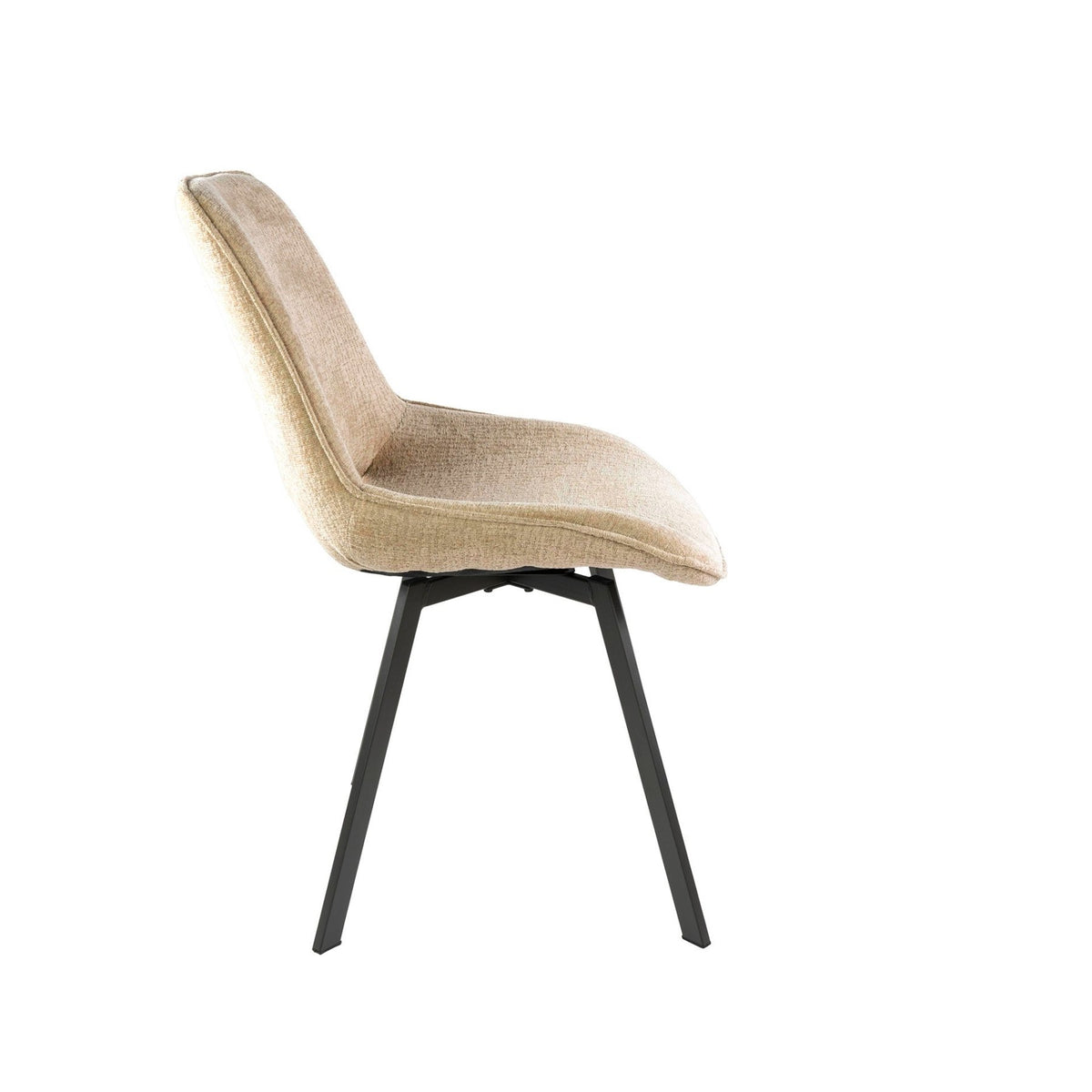 Dining room chairs - Set of 4 Dining room chairs Avero swivel Jaroq sand - Dimehouse