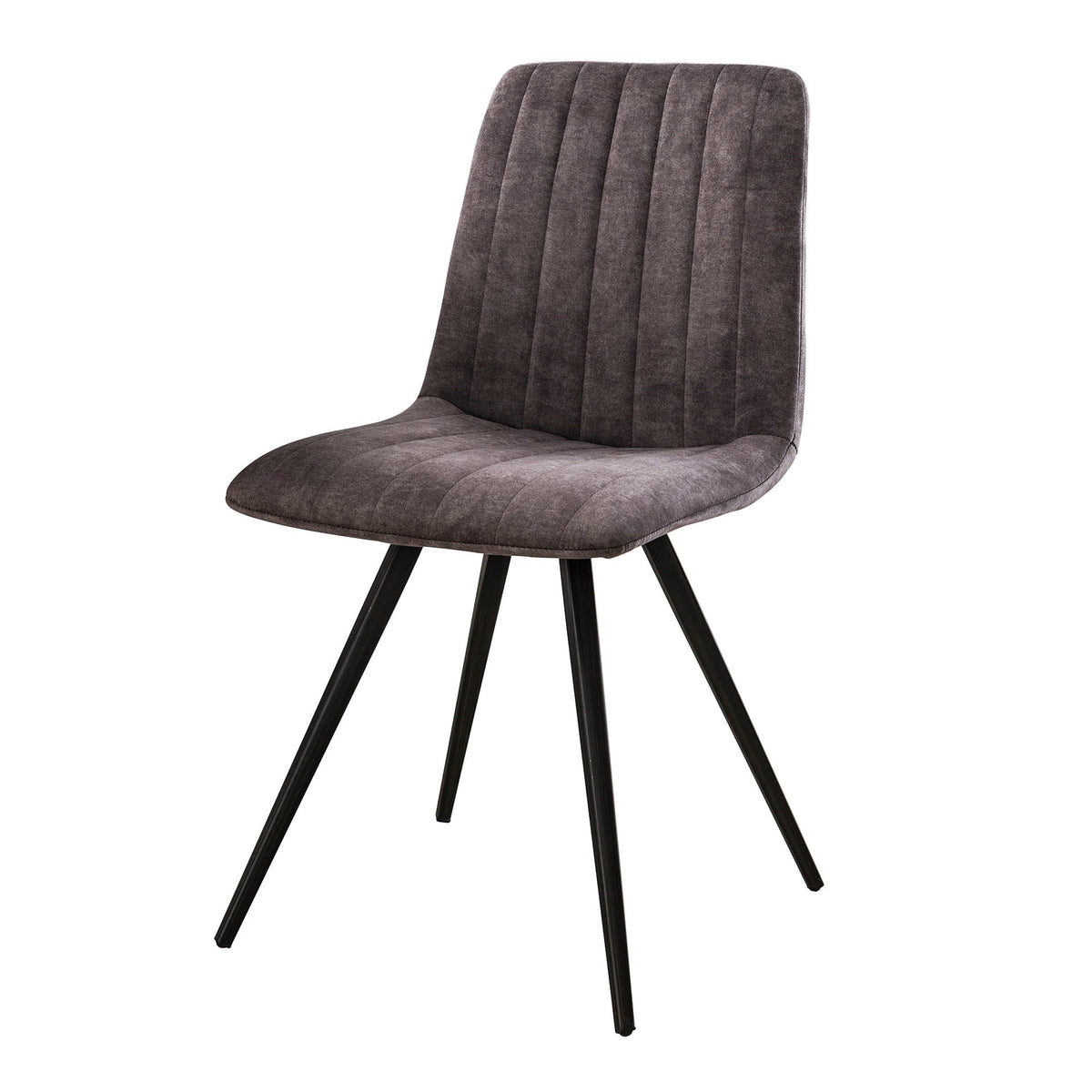 Dining room chairs - Dining room chair Sadie Velvet Gray - Without Armrests - Dimehouse