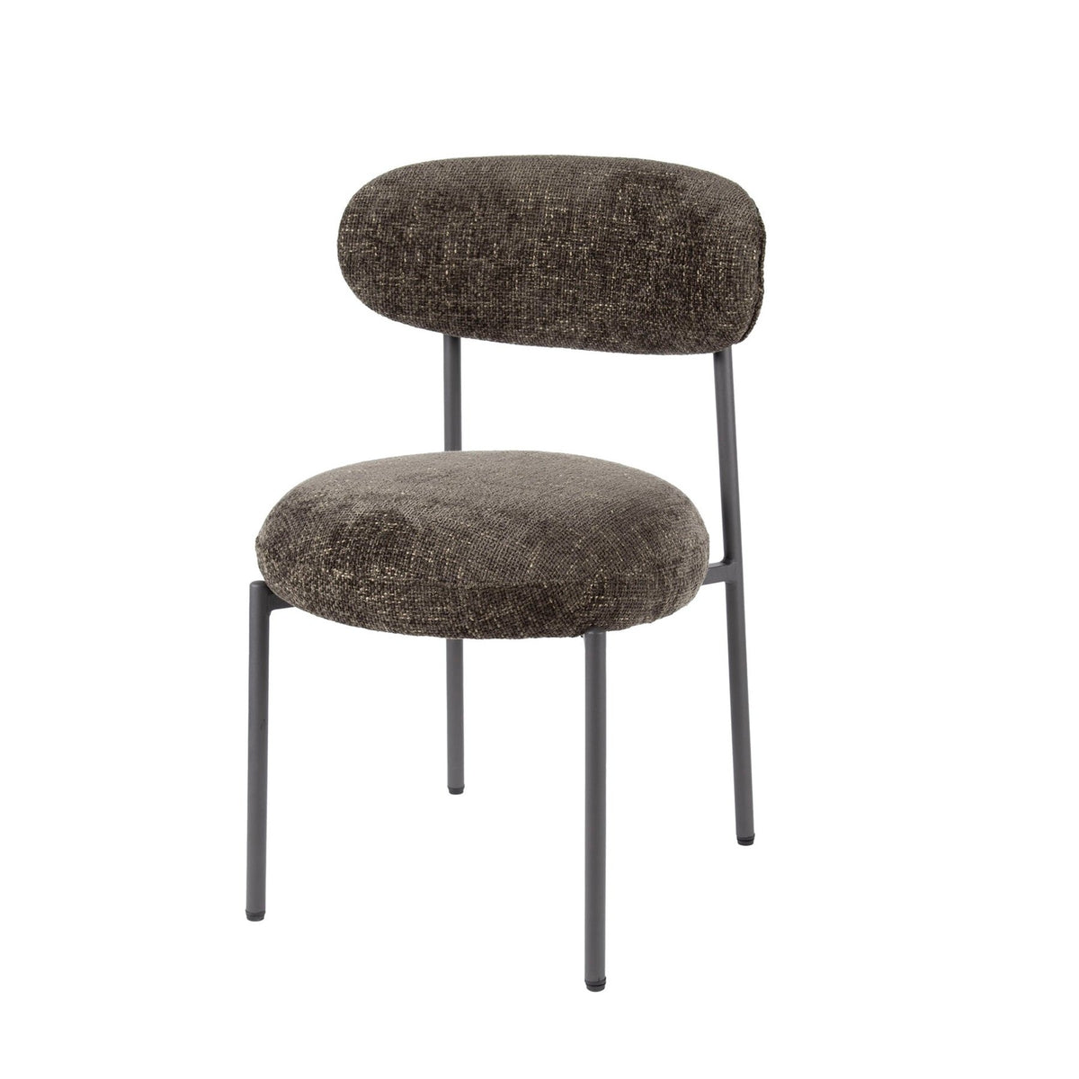 Dining room chairs - Set of 2 dining room chairs Aero Fabric Brown - Dimehouse