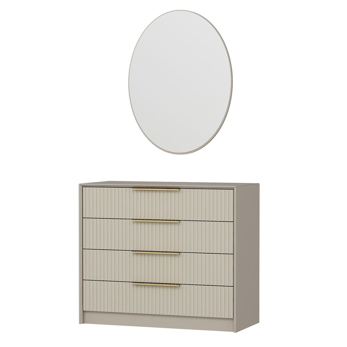 Chests of drawers - Chest of drawers Bare Luxury Stone Melamine 100x85x45 cm - Dimehouse