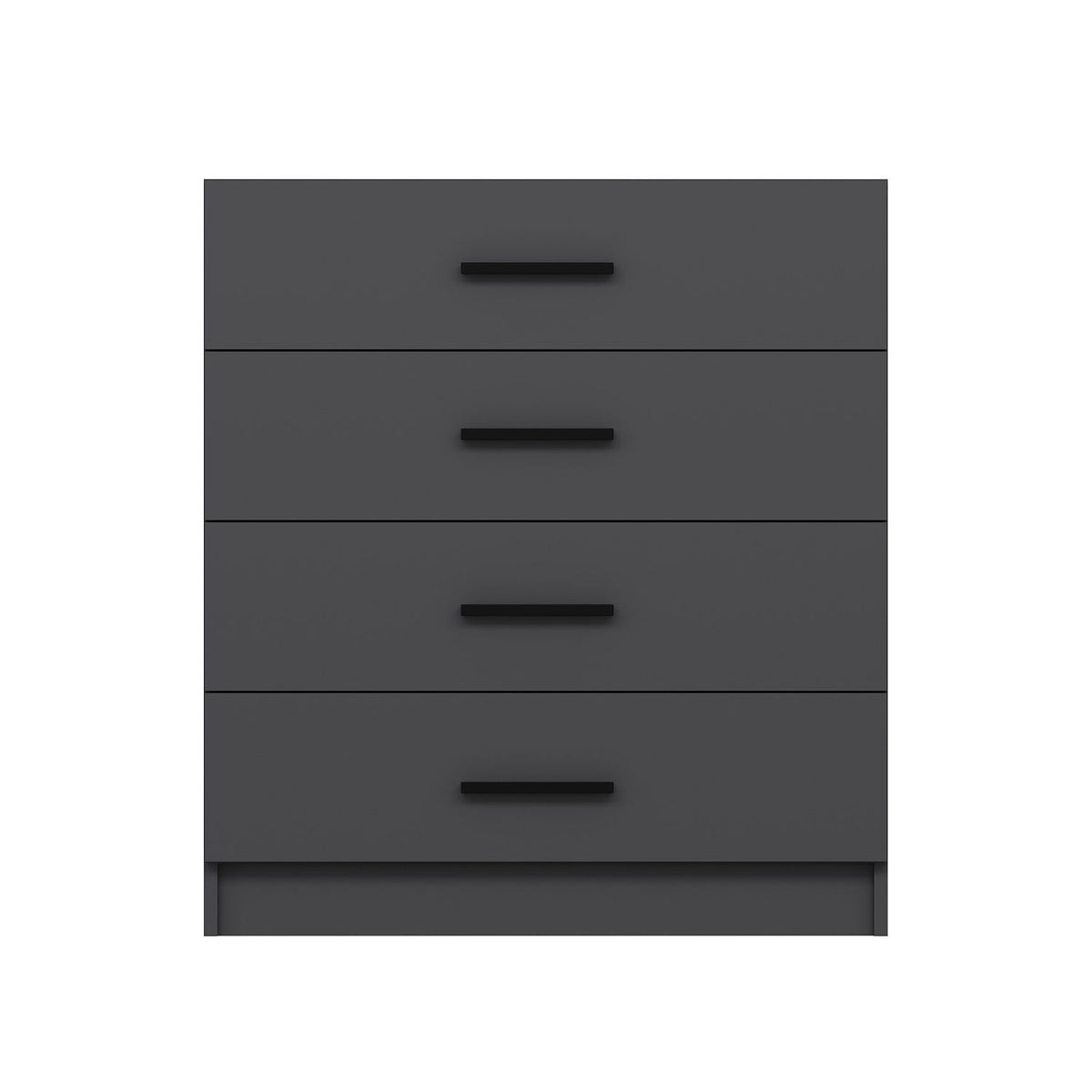 Chests of drawers - Chest of drawers Kale TV Anthracite Melamine 90x100x47 cm - Dimehouse