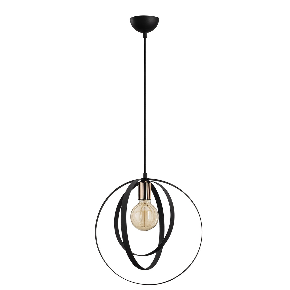 Hanging lamps - Hanging lamp 1 - light Black Metal Thorn - Dimehouse