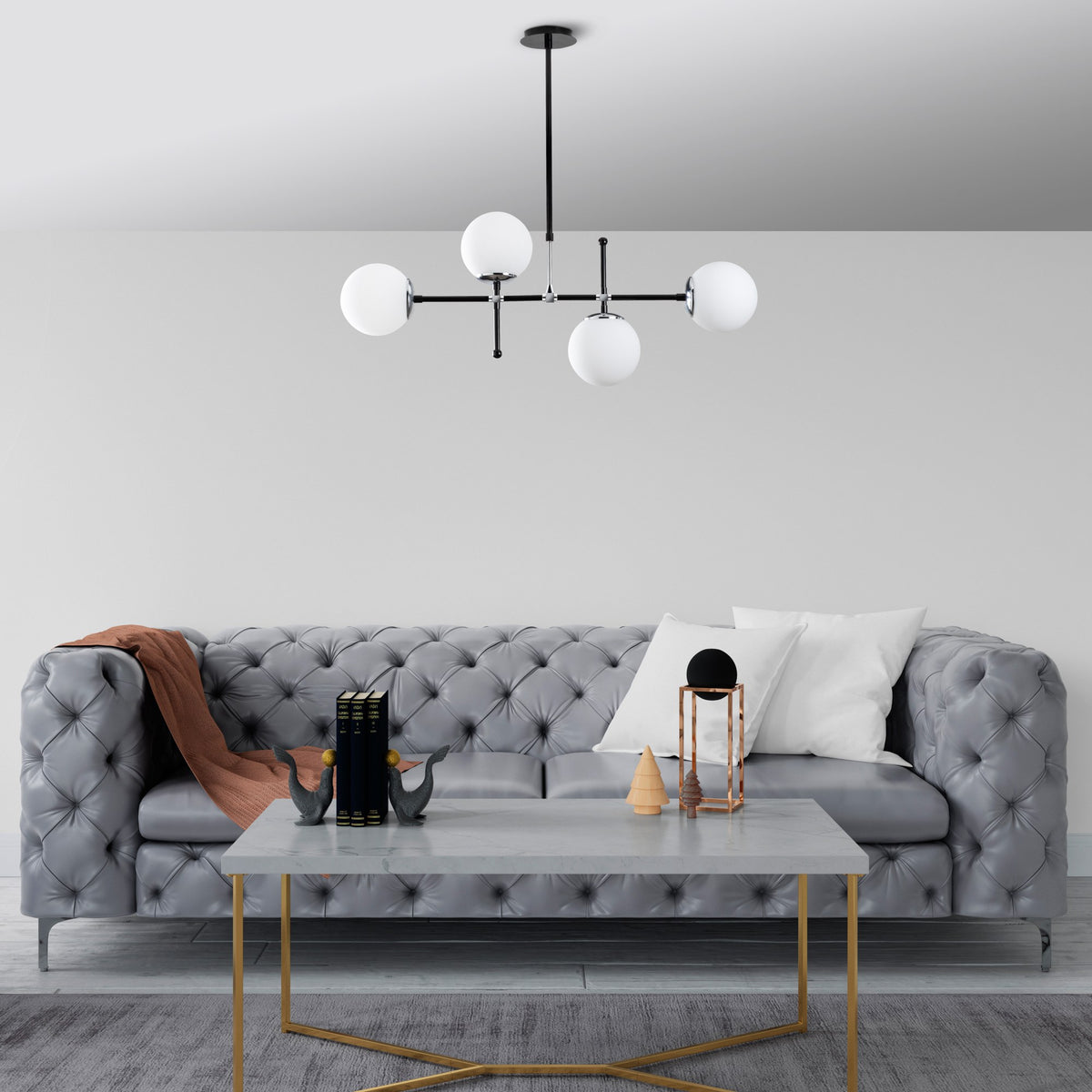 Hanging lamps - Hanging lamp Black Metal Rosanna - Dimehouse