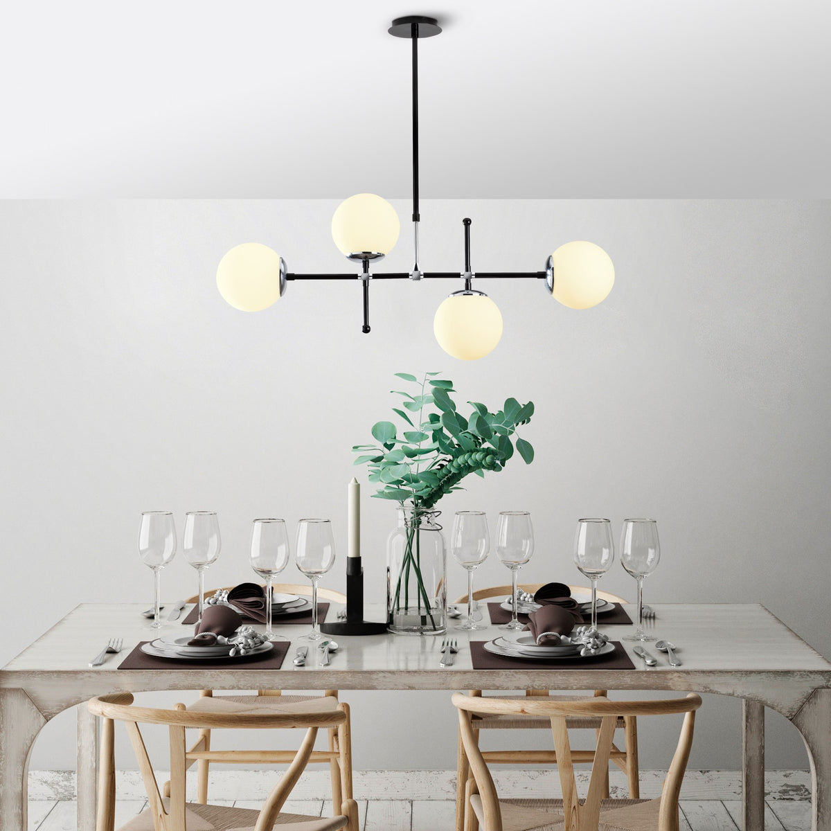 Hanging lamps - Hanging lamp Black Metal Rosanna - Dimehouse