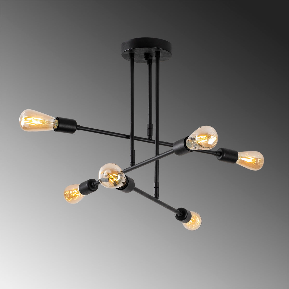 Hanging lamps - Hanging lamp Black Metal Topaz - Dimehouse