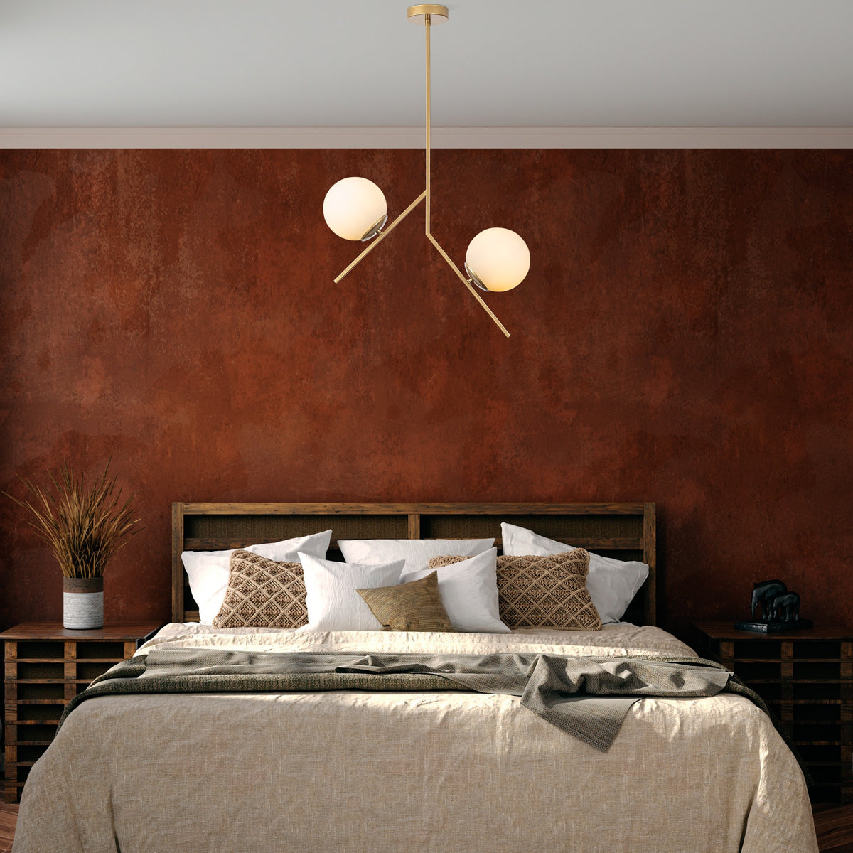 Hanging lamps - Hanging lamp 2 - lights Gold Glass Nimbus - Dimehouse