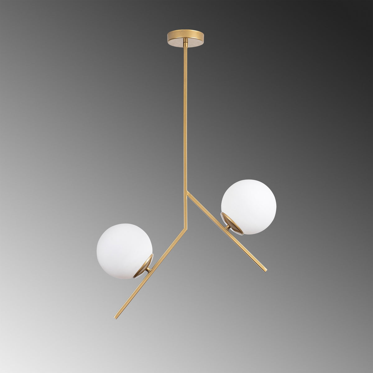 Hanging lamps - Hanging lamp 2 - lights Gold Glass Nimbus - Dimehouse