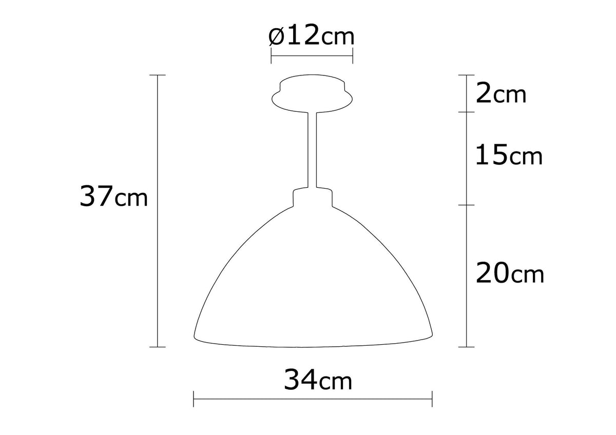 Hanging lamps - Hanging lamp Gold Glass Crest - Dimehouse