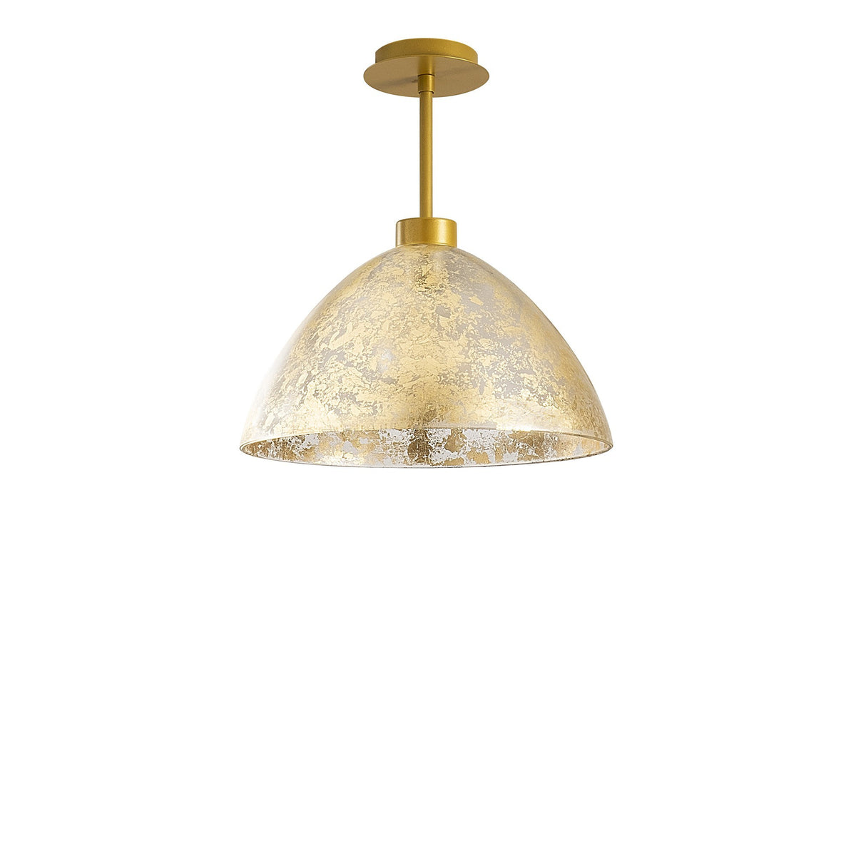 Hanging lamps - Hanging lamp Gold Glass Crest - Dimehouse