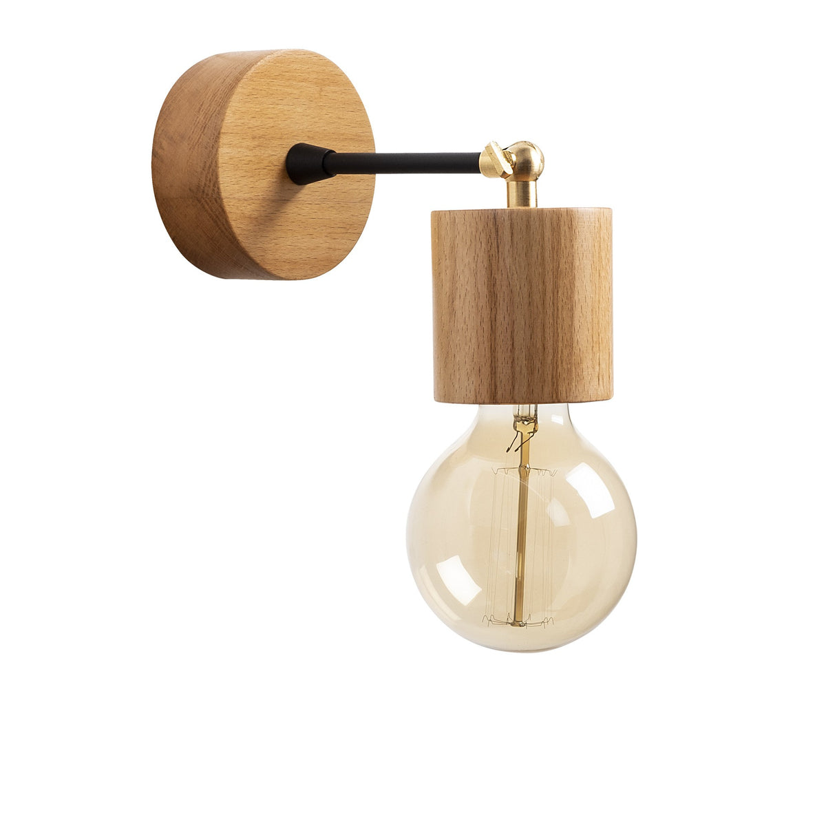 Wall lamps - Wall lamp Natural Wood Vex - Dimehouse