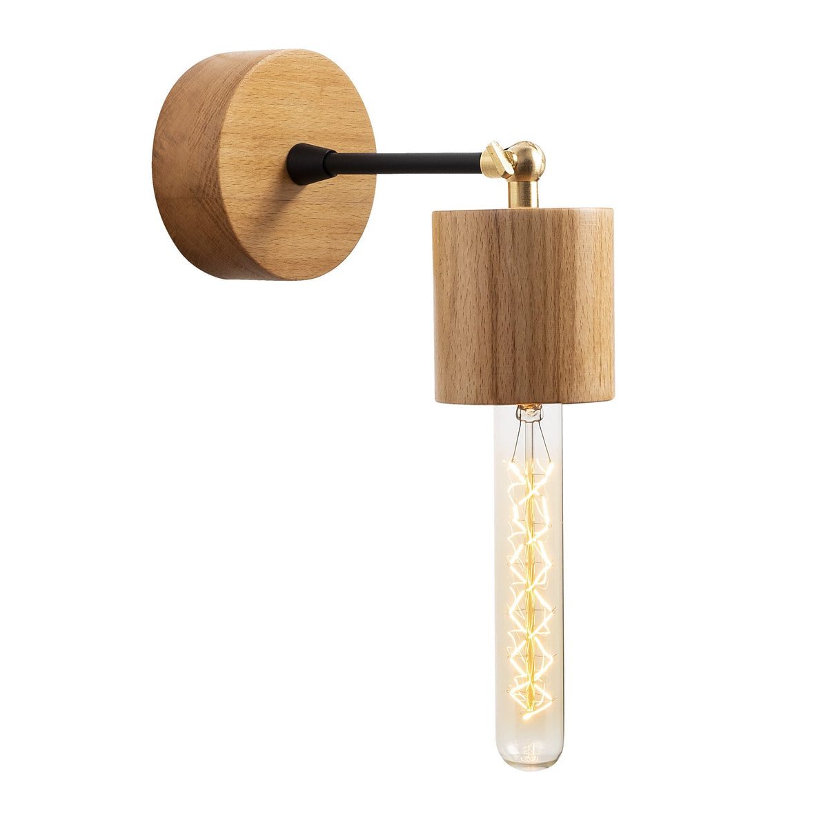 Wall lamps - Wall lamp Natural Wood Vex - Dimehouse