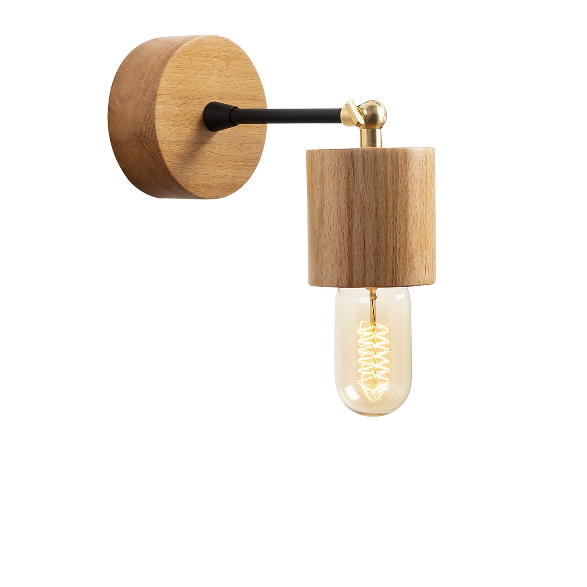 Wall lamps - Wall lamp Natural Wood Vex - Dimehouse