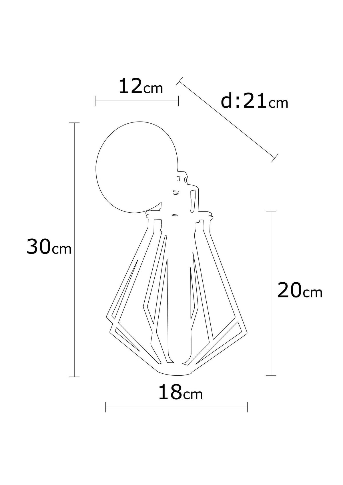 Wall lamps - Wall lamp Black Metal Palisade - Dimehouse